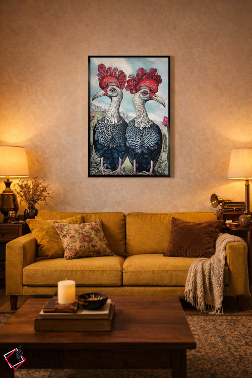 تابلو دکوراتیو "پرندگان بیابان" اثر لیزا لنون - D3B