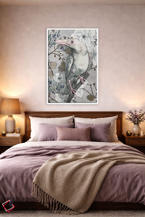 تابلو دکوراتیو "کلاغ سفید" اثر لیزا لنون - D2W