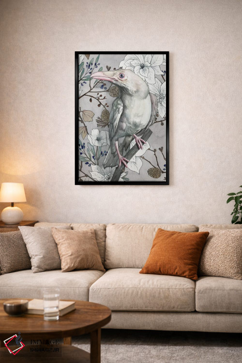 تابلو دکوراتیو "کلاغ سفید" اثر لیزا لنون - D3B