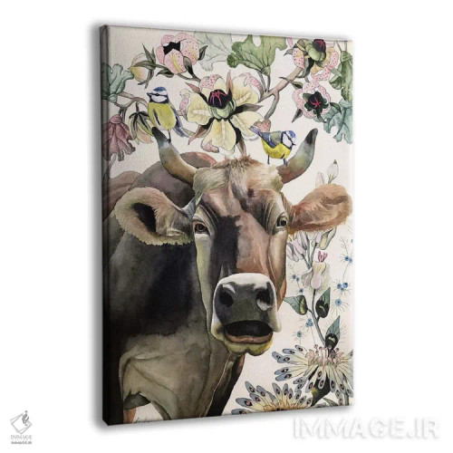 تابلو دکوراتیو "گاو" اثر لیزا لنون - نمای پرسپکتیو محصول