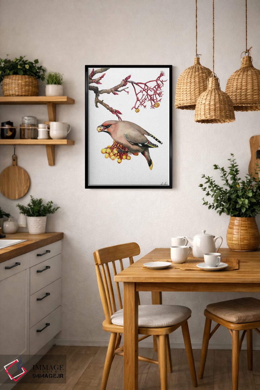 تابلو دکوراتیو "مگس خوار شمعی" اثر لیزا لنون - D6B