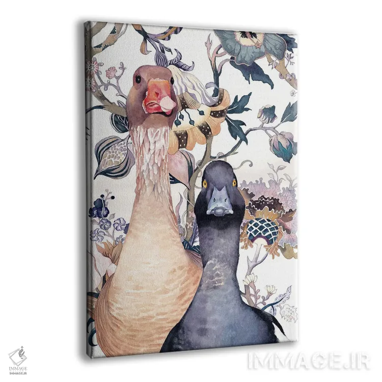 تابلو دکوراتیو "غاز و اردک" اثر لیزا لنون - نمای پرسپکتیو محصول