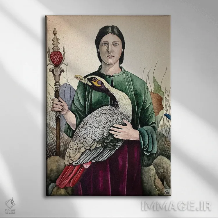 تابلو دکوراتیو "سرگردان" اثر لیزا لنون - نمای روبهرو روی دیوار