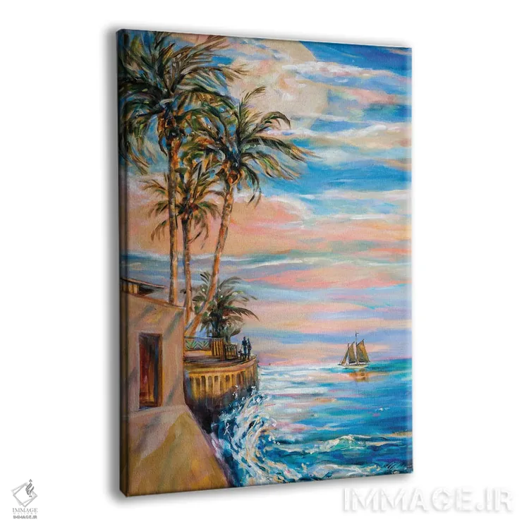 تابلو دکوراتیو "رویاهای نوک جنوبی" اثر لیندا اولسن - نمای پرسپکتیو محصول