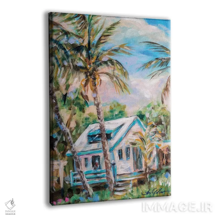 تابلو دکوراتیو "خانه مهمان هاپ تاون" اثر لیندا اولسن - نمای پرسپکتیو محصول