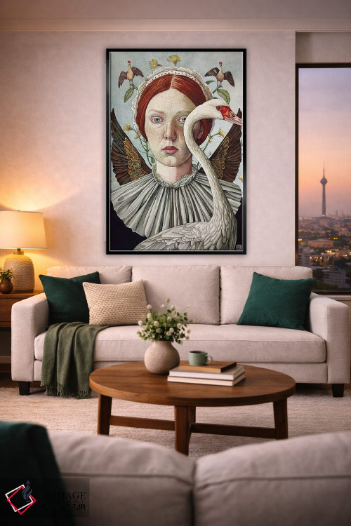 تابلو دکوراتیو "فرشته پرندگان کوچک" اثر لیزا لنون - D2B