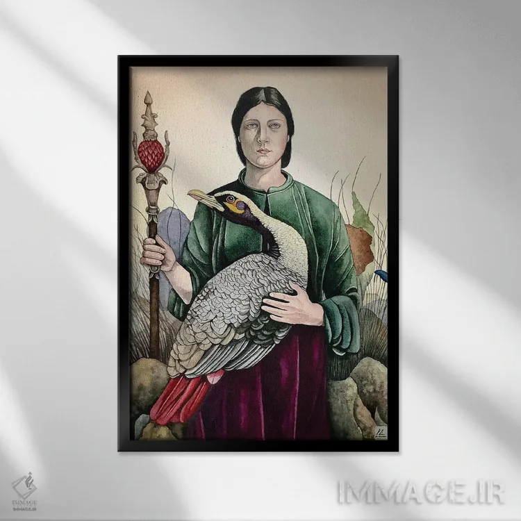 تابلو دکوراتیو "سرگردان" اثر لیزا لنون - نمای قابدار مشکی