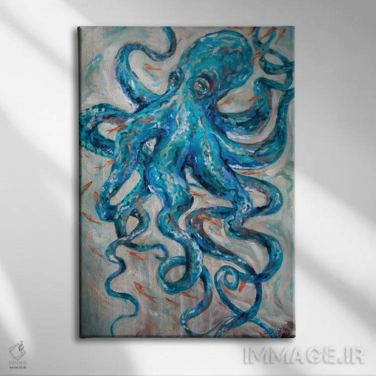 تابلو دکوراتیو "هوشیار" اثر لیندا اولسن - نمای روبهرو روی دیوار