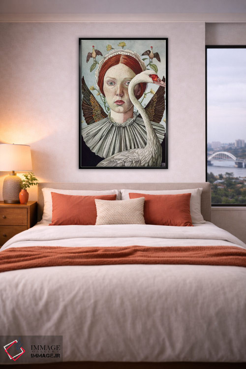 تابلو دکوراتیو "فرشته پرندگان کوچک" اثر لیزا لنون - D5B