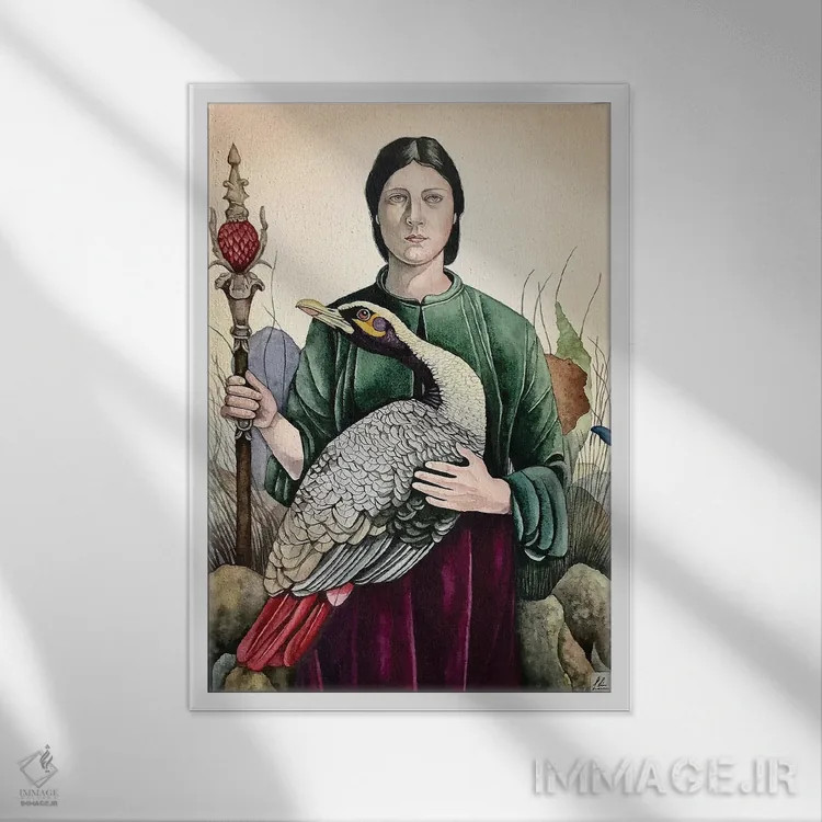 تابلو دکوراتیو "سرگردان" اثر لیزا لنون - نمای قابدار سفید