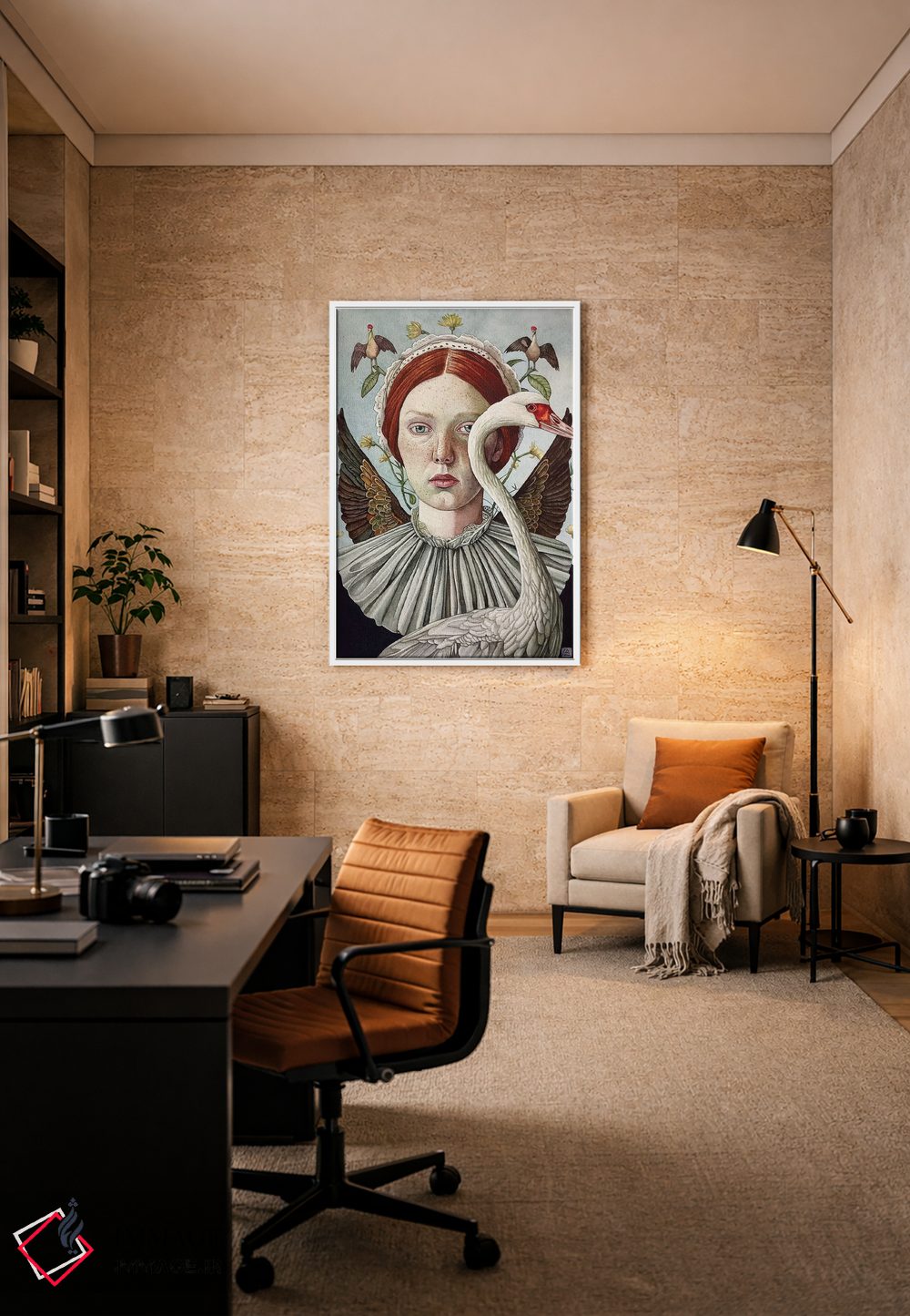 تابلو دکوراتیو "فرشته پرندگان کوچک" اثر لیزا لنون - D6W