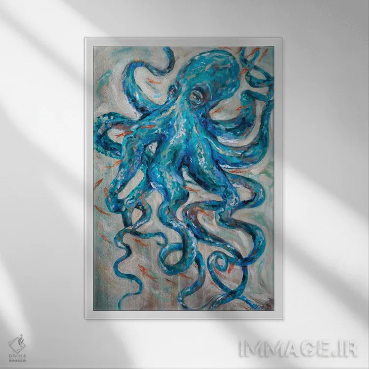 تابلو دکوراتیو "هوشیار" اثر لیندا اولسن - نمای قابدار سفید