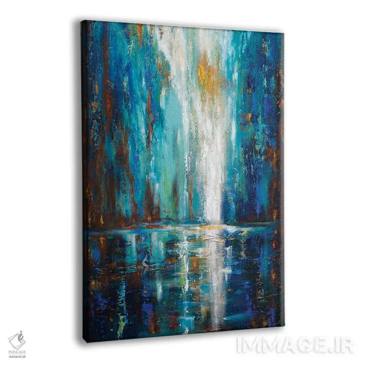 تابلو انتزاعی "آبشار" اثر لیندا اولسن - نمای پرسپکتیو محصول
