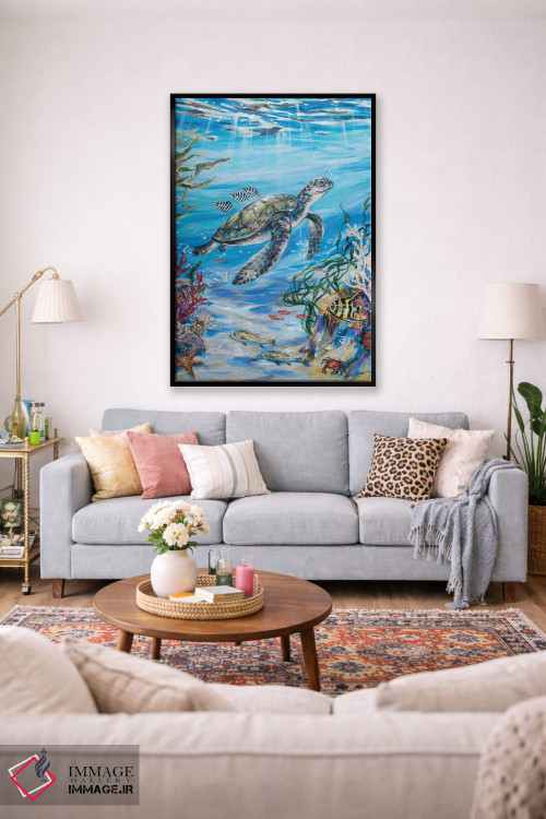 تابلو دکوراتیو "مسافران رایگان" اثر لیندا اولسن - D2B