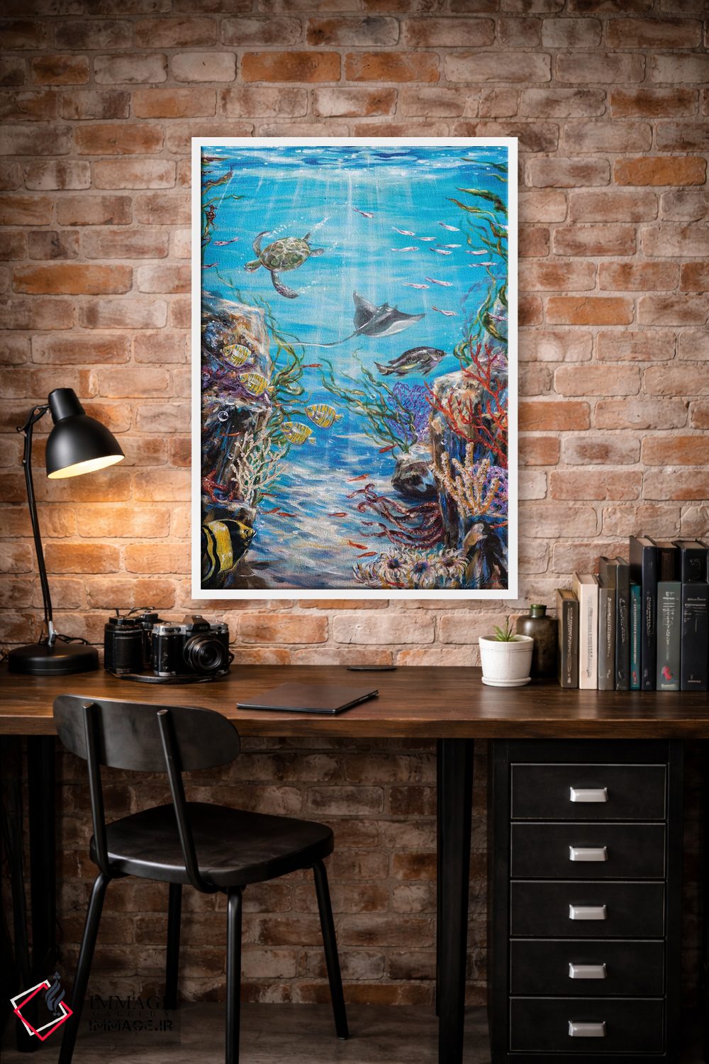 تابلو دکوراتیو "رویای زیر آب" اثر لیندا اولسن - D2W