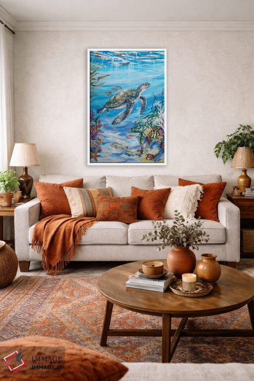 تابلو دکوراتیو "مسافران رایگان" اثر لیندا اولسن - D3W