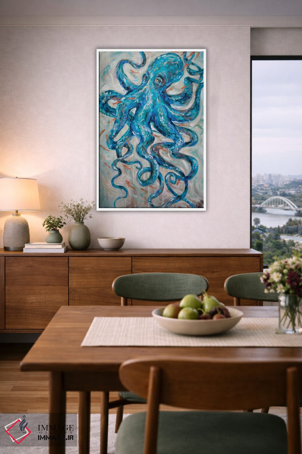 تابلو دکوراتیو "هوشیار" اثر لیندا اولسن - D6W