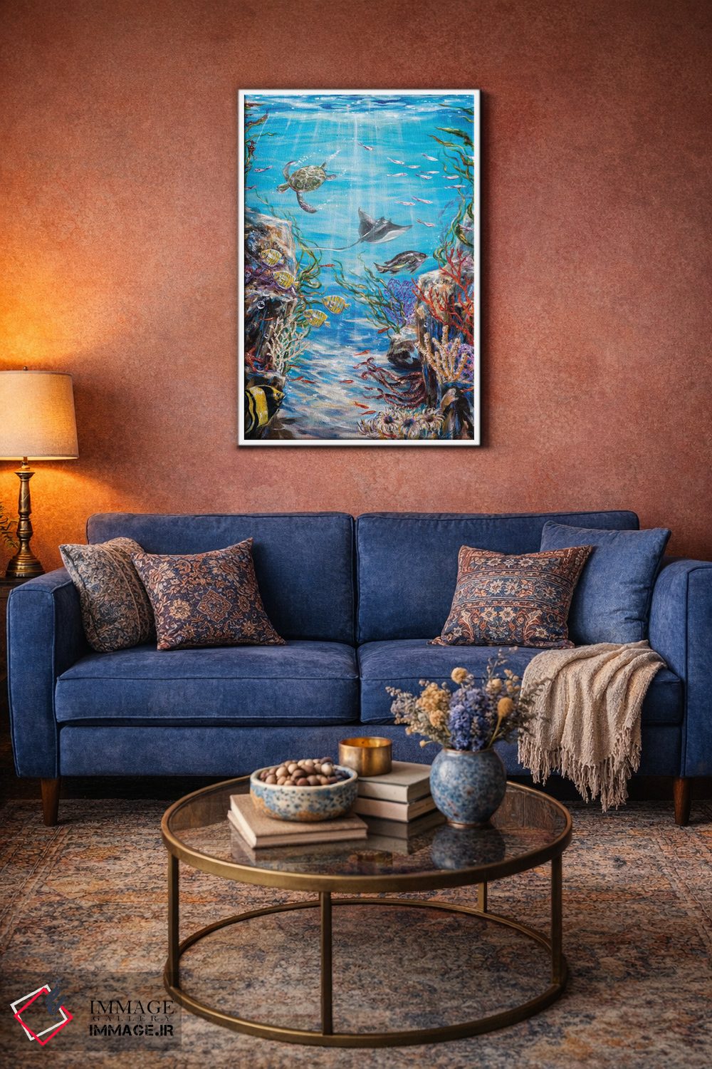 تابلو دکوراتیو "رویای زیر آب" اثر لیندا اولسن - D3W