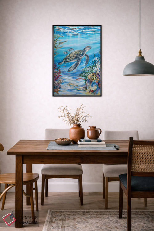 تابلو دکوراتیو "مسافران رایگان" اثر لیندا اولسن - D6B