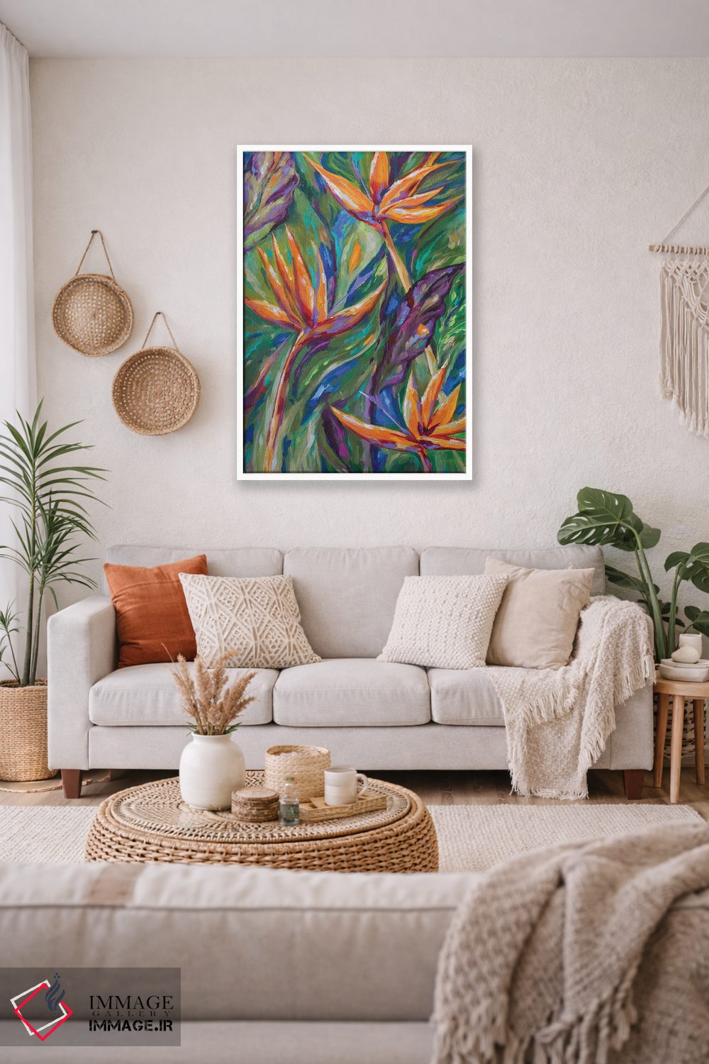 تابلو دکوراتیو "پرندگان بهشتی" اثر لیندا اولسن - D2W