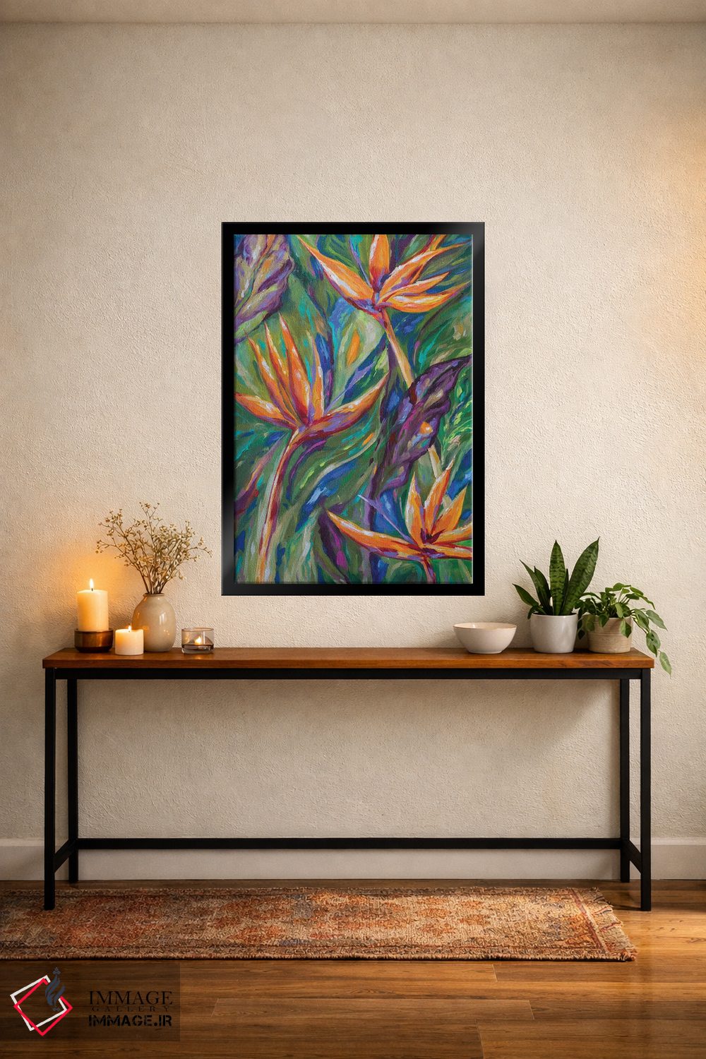 تابلو دکوراتیو "پرندگان بهشتی" اثر لیندا اولسن - D5B