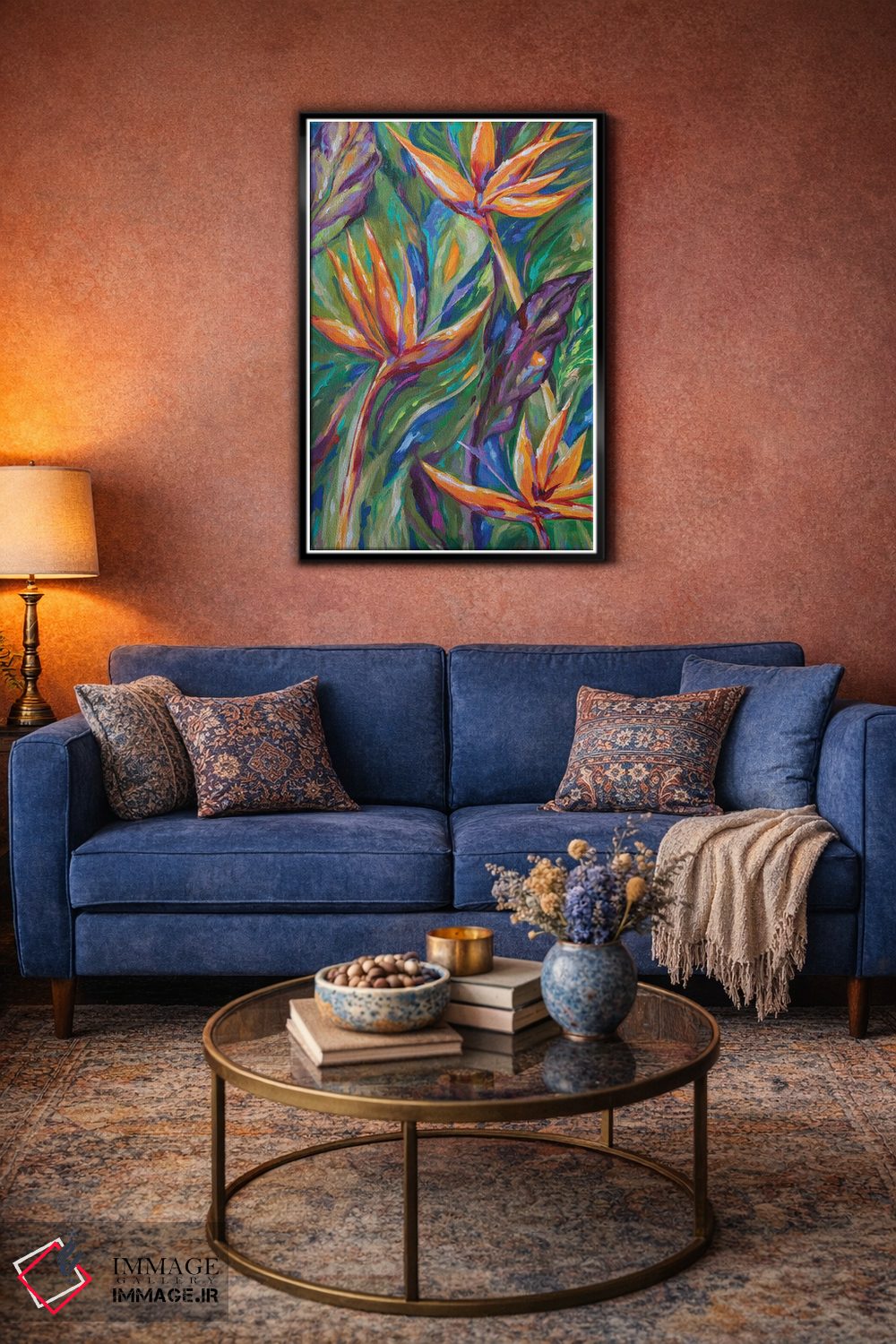 تابلو دکوراتیو "پرندگان بهشتی" اثر لیندا اولسن - D4B