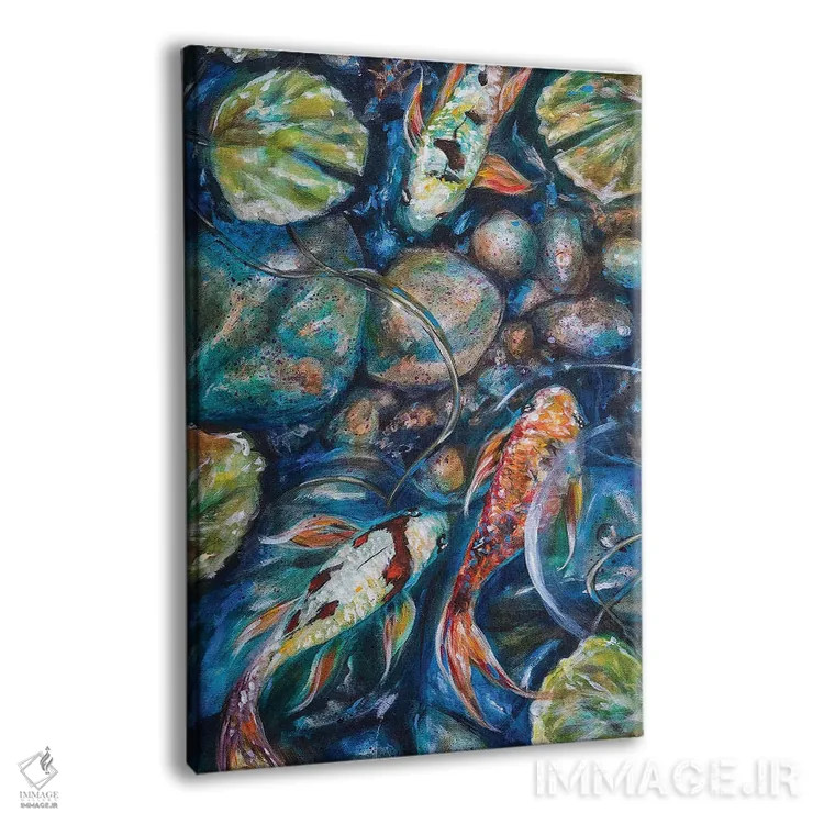 تابلو دکوراتیو کوی و صخره ها اثر لیندا اولسن - نمای پرسپکتیو محصول