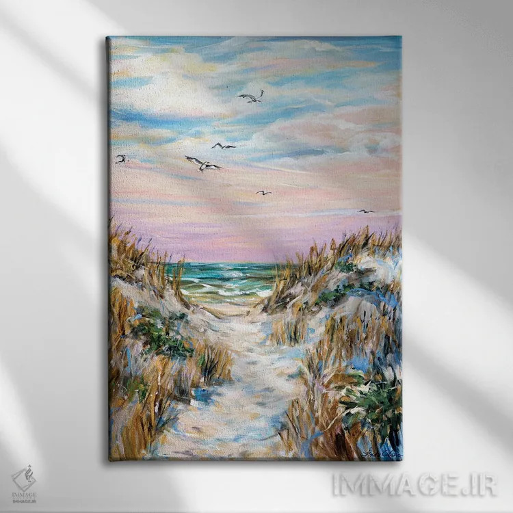 تابلو دکوراتیو بادهای مساعد اثر لیندا اولسن - نمای روبهرو روی دیوار