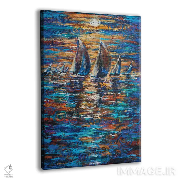 تابلو انتزاعی مسابقه انسنادا اثر لیندا اولسن - نمای پرسپکتیو محصول