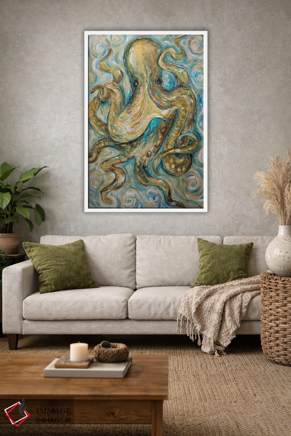 تابلو دکوراتیو تانگوی هشت پا اثر لیندا اولسن - D1W