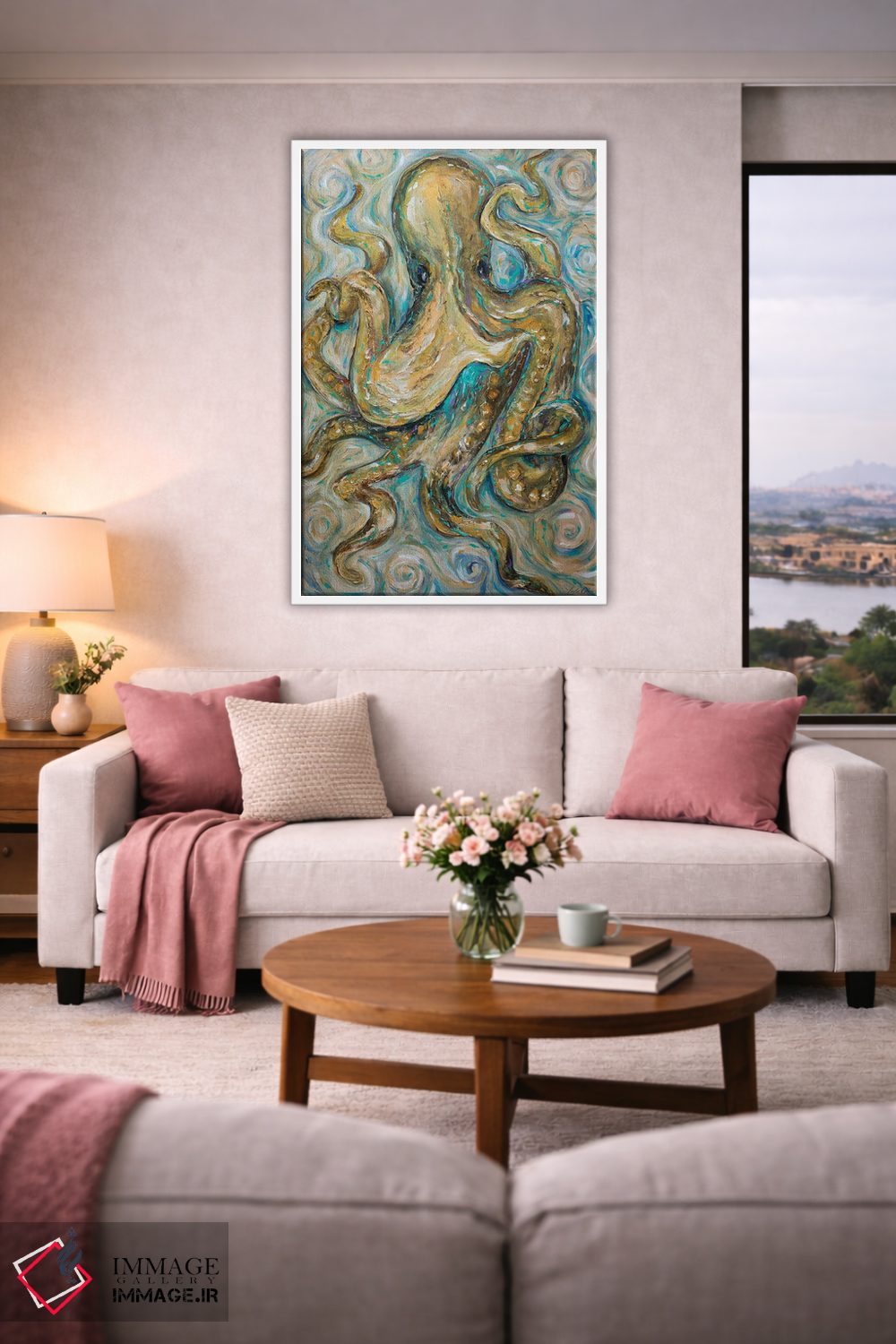 تابلو دکوراتیو تانگوی هشت پا اثر لیندا اولسن - D3W