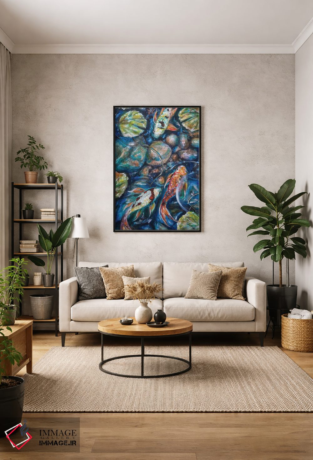 تابلو دکوراتیو کوی و صخره ها اثر لیندا اولسن - D1B