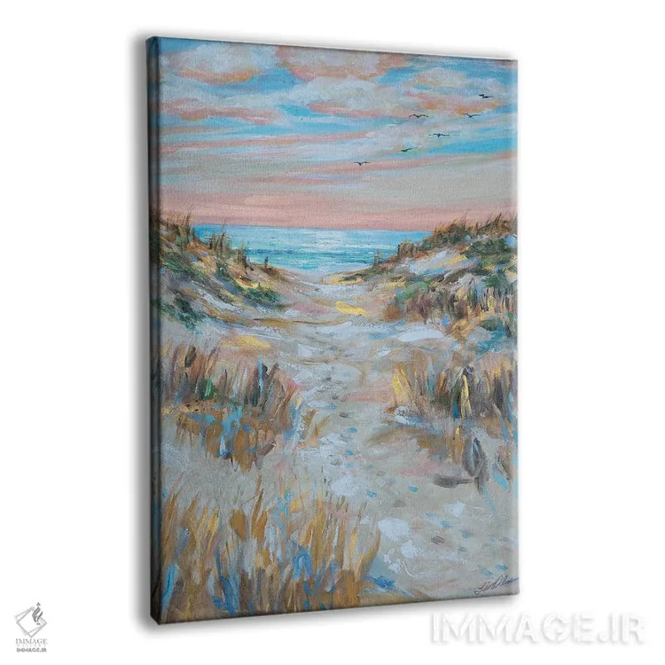 تابلو دکوراتیو مسیر ردپاها اثر لیندا اولسن - نمای پرسپکتیو محصول