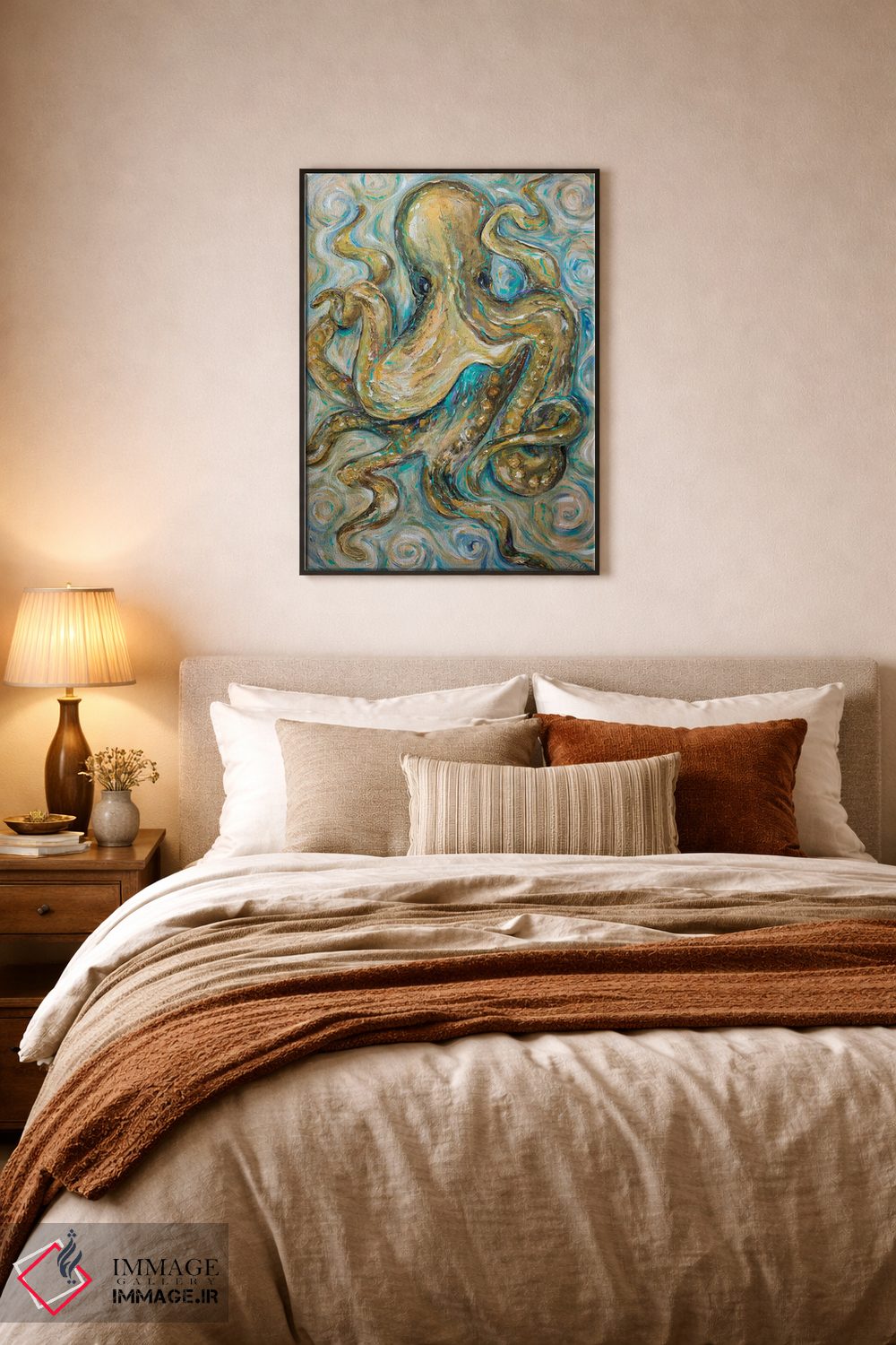 تابلو دکوراتیو تانگوی هشت پا اثر لیندا اولسن - D5B