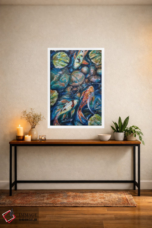 تابلو دکوراتیو کوی و صخره ها اثر لیندا اولسن - D3W