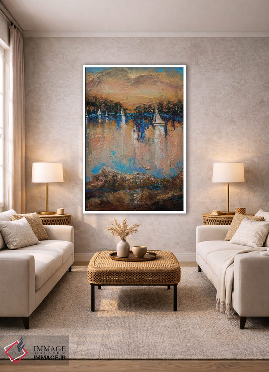 تابلو انتزاعی پایان مسابقه اثر لیندا اولسن - D1W