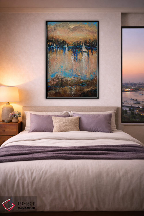 تابلو انتزاعی پایان مسابقه اثر لیندا اولسن - D4B