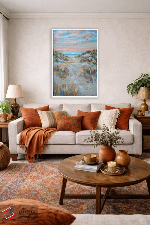 تابلو دکوراتیو مسیر ردپاها اثر لیندا اولسن - D2W