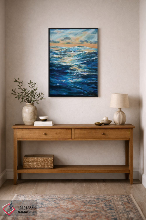 تابلو انتزاعی آرامش پیش از طوفان اثر لیندا اولسن - D1B