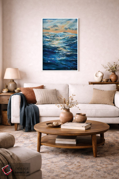 تابلو انتزاعی آرامش پیش از طوفان اثر لیندا اولسن - D2W