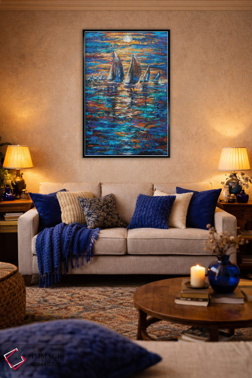 تابلو انتزاعی مسابقه انسنادا اثر لیندا اولسن - D5B