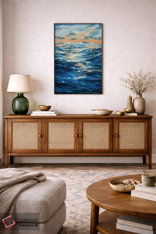 تابلو انتزاعی آرامش پیش از طوفان اثر لیندا اولسن - D5B