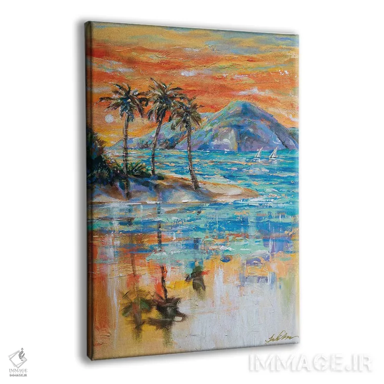 تابلو دکوراتیو بهشت اثر لیندا اولسن - نمای پرسپکتیو محصول