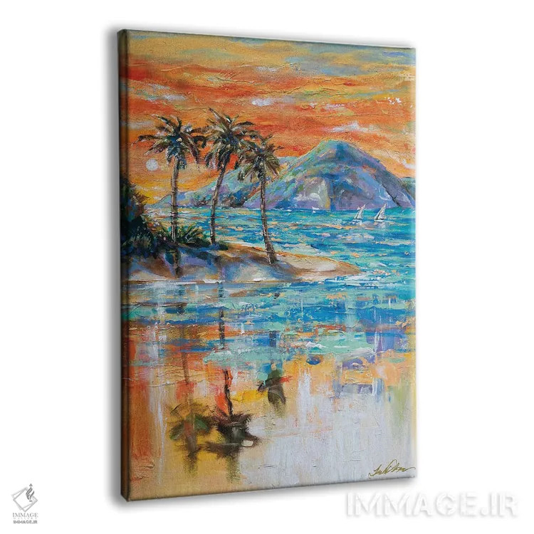 تابلو دکوراتیو بهشت اثر لیندا اولسن - نمای پرسپکتیو محصول