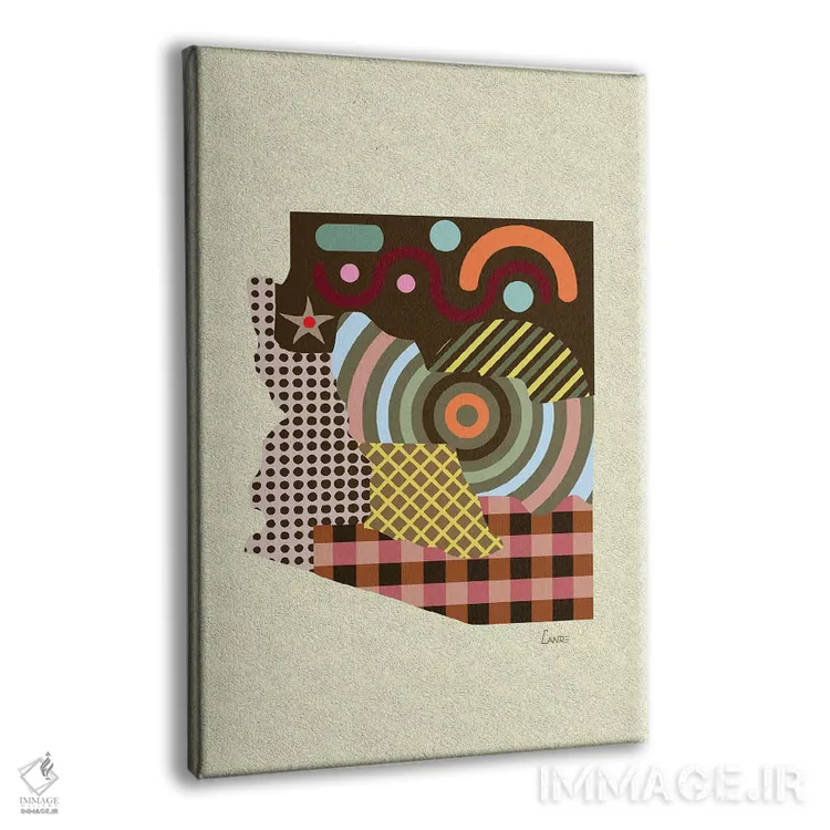 تابلو دکوراتیو "ایالت آریزونا" اثر لانره استودیو - نمای پرسپکتیو محصول