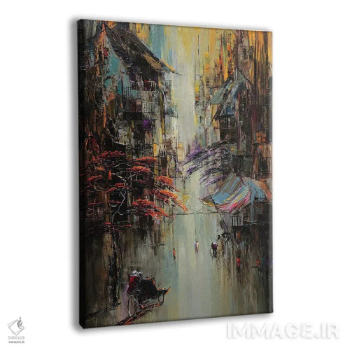 تابلو دکوراتیو کوچه کوچک اثر له نگوک کوآن - نمای پرسپکتیو محصول