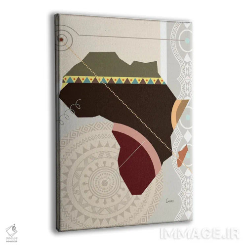 تابلو دکوراتیو "آفروویل" اثر لانره استودیو - نمای پرسپکتیو محصول