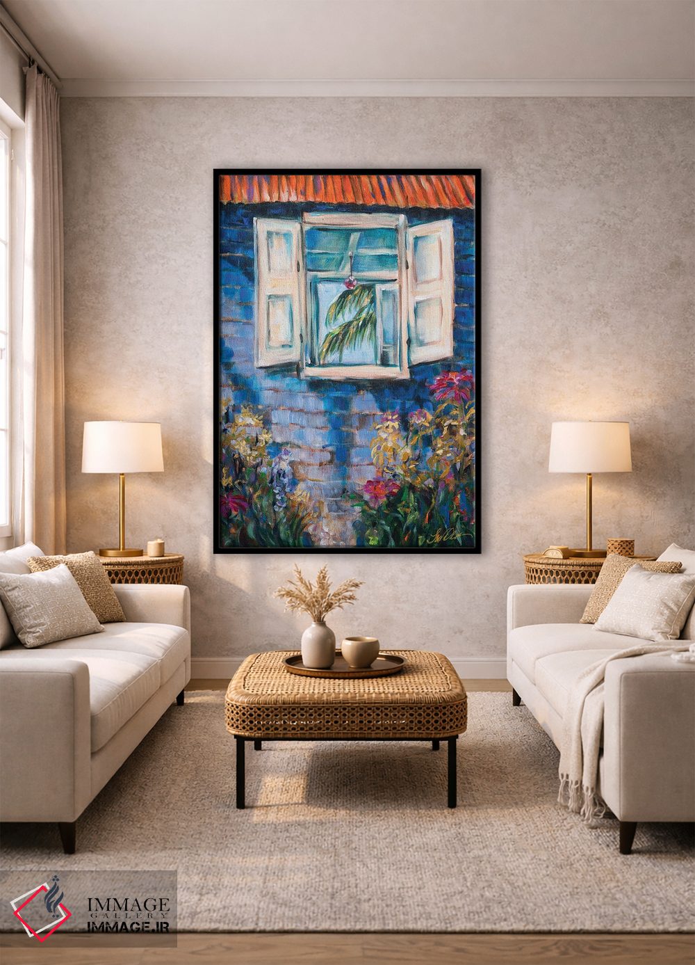 تابلو دکوراتیو بیرون، داخل، بیرون اثر لیندا اولسن - D1B