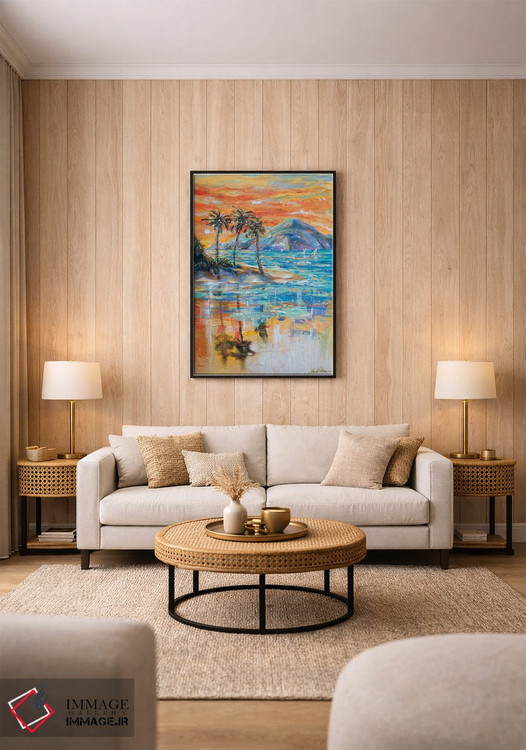 تابلو دکوراتیو بهشت اثر لیندا اولسن - D1B