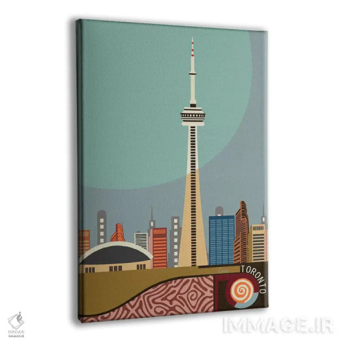 تابلو دکوراتیو "برج CN تورنتو" اثر لانره استودیو - نمای پرسپکتیو محصول